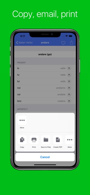 Italian Verb Conjugator Pro(圖4)-速報App