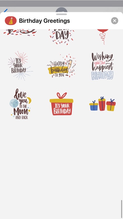 Birthday Greetings Stickers screenshot-3