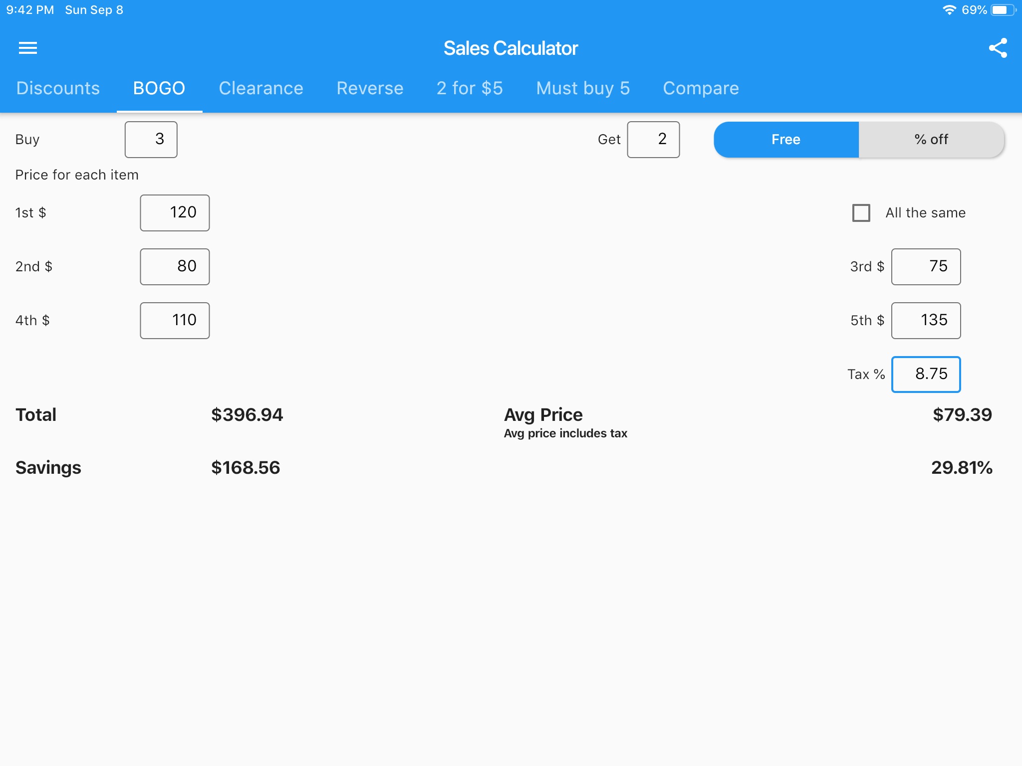 Price & Discount Calculator screenshot 2