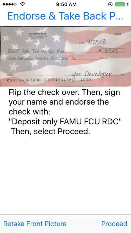 FAMU FCU Mobile Deposit