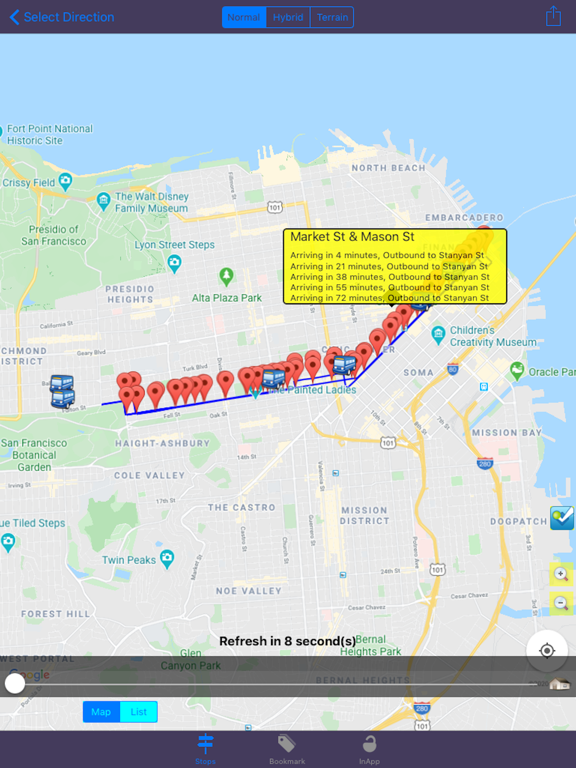 Screenshot #6 pour Next Bus Real Time Lite