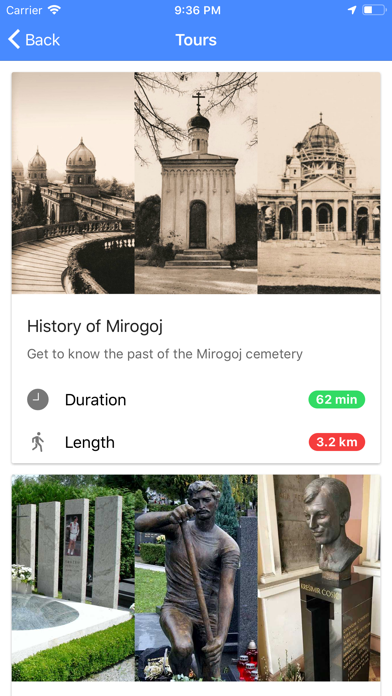 Cemetery guide Mirogoj Zagreb screenshot 4