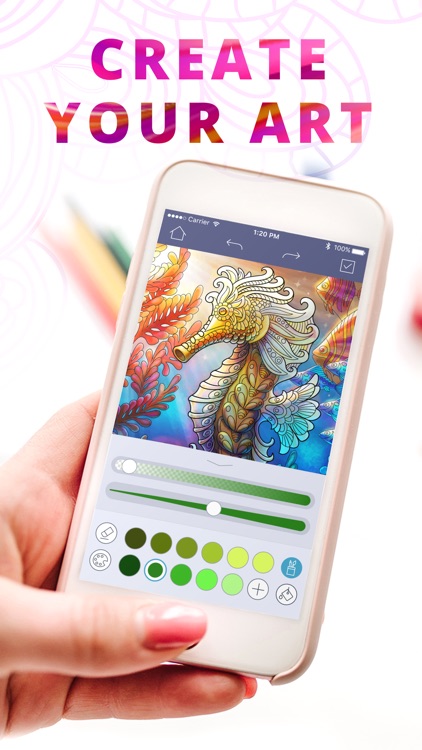 Coloring Top: Draw & Color In