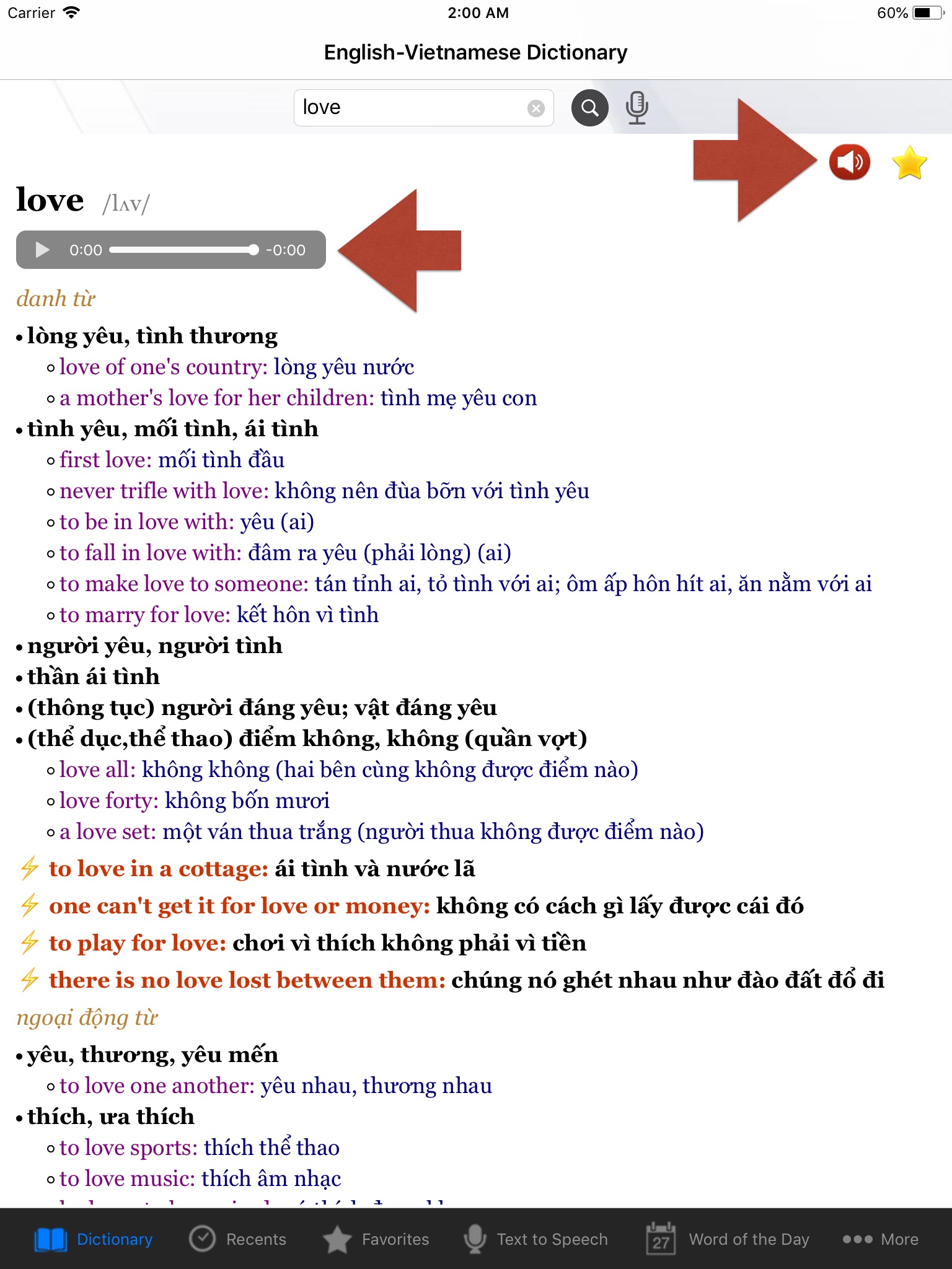 English-Vietnamese Dictionary+ screenshot 2
