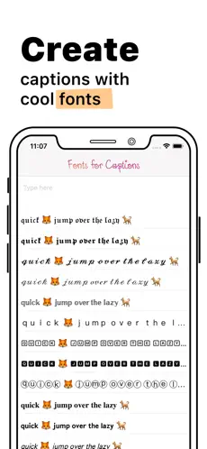 Captura 2 Fonts for Captions iphone