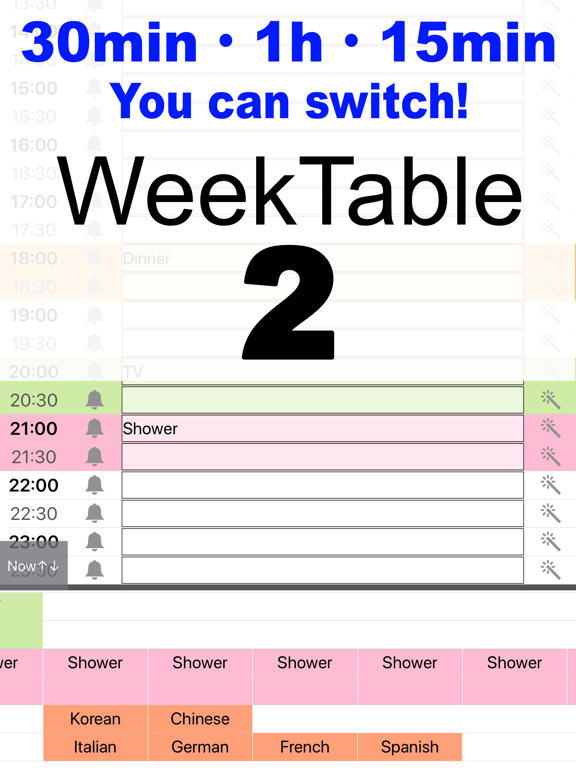 WeekTable2 Weekly menu creator - Screenshot 0