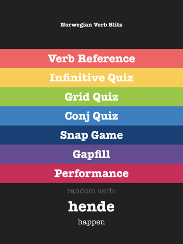 Norwegian Verb Blitz - náhled