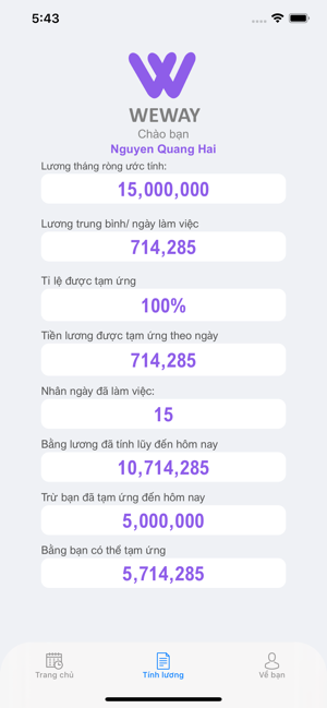 WeWay – Ứng lương khi bạn cần(圖5)-速報App