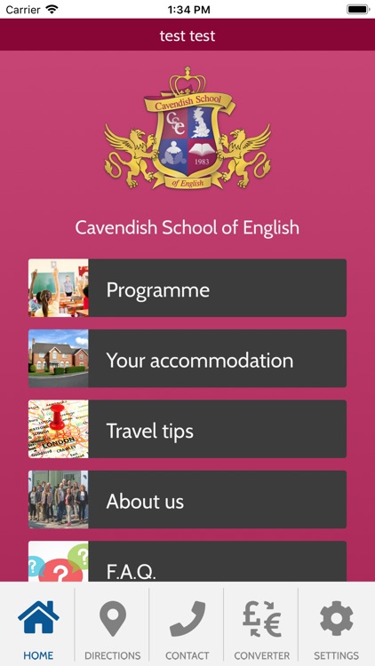 Cavendish School Student app