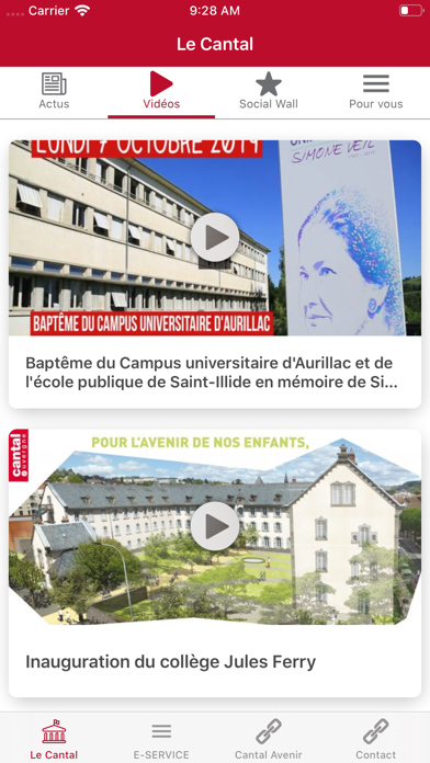 Cantal Conseil départemental screenshot 2