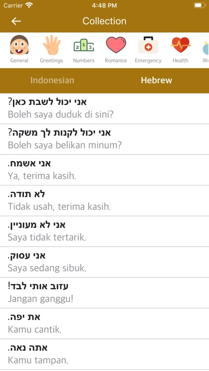 Indonesian Hebrew Dictionary