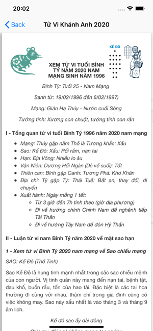 Tử Vi 2020 - Đông Tây(圖3)-速報App