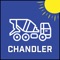 The Chandler App provides detailed information on weather conditions, including evaporation rate, for your current location or any location you provide