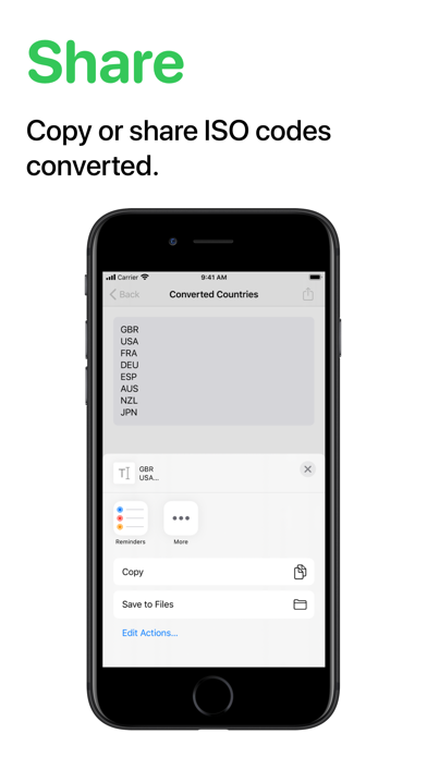 Alpha - ISO Code Converter screenshot 2