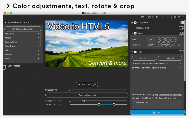 liquivid Video to HTML5 screenshot 2