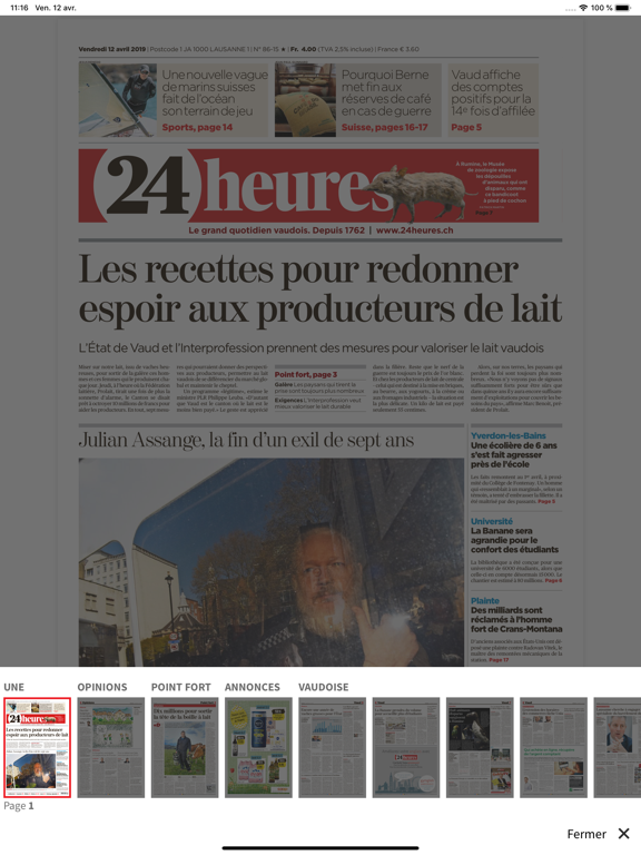 24 heures, le journal