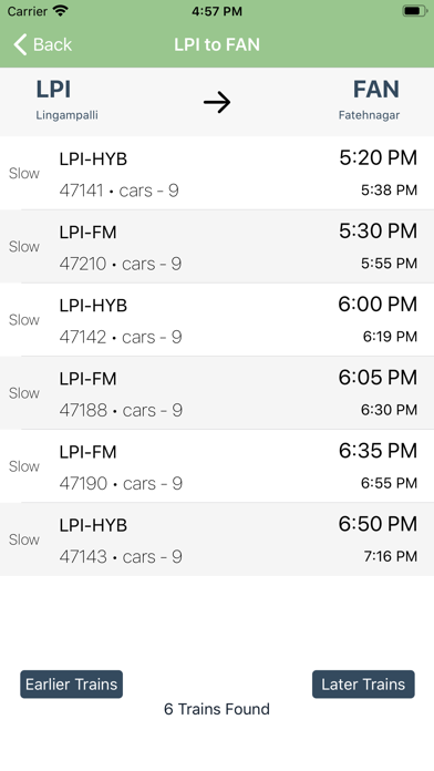 Hyderabad Local Timetable screenshot 4