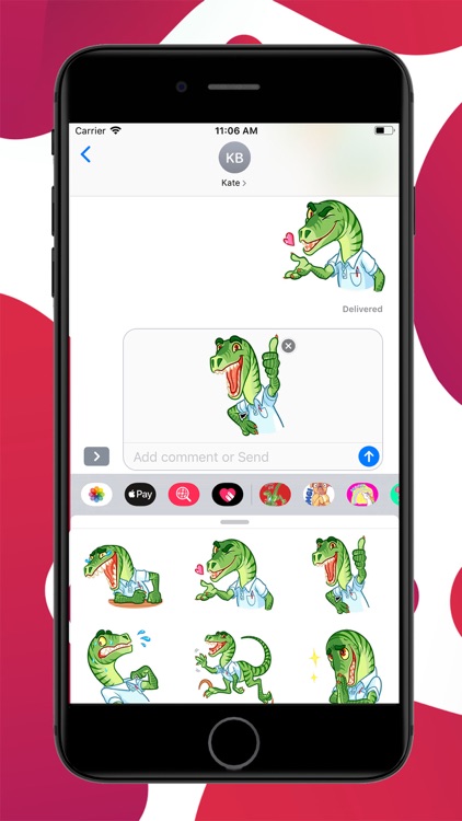 Velociraptor Stickers