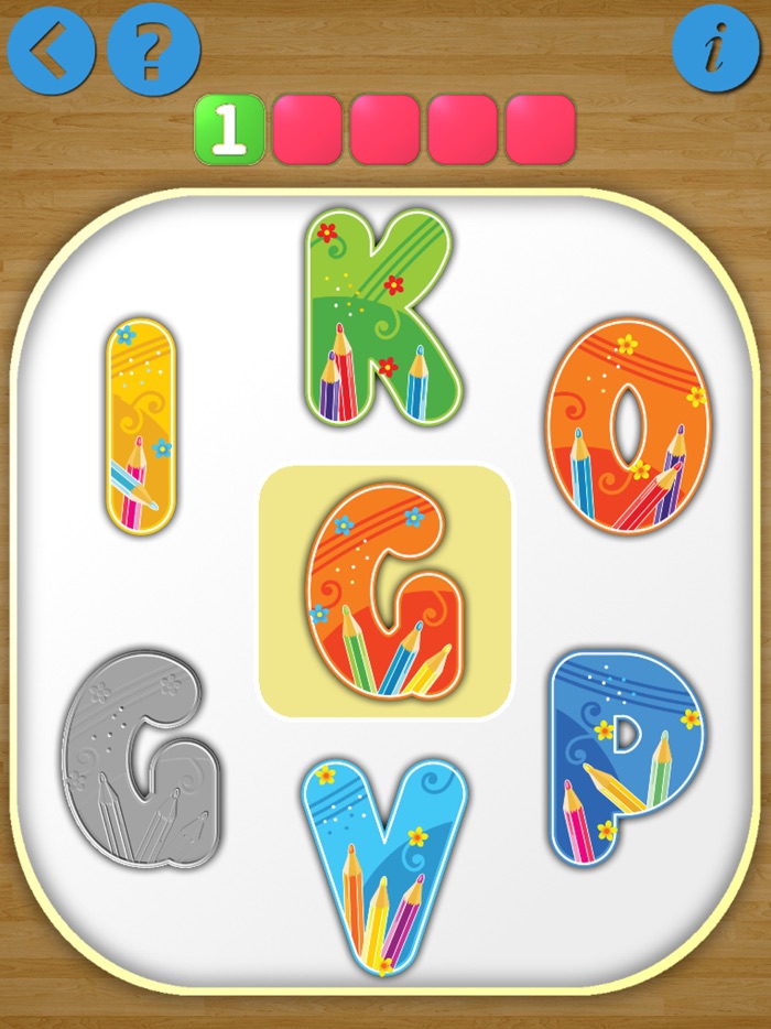 Shadow puzzle English alphabet