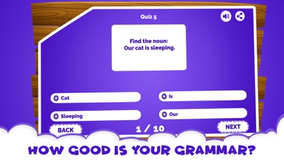 How to cancel & delete English Grammar Noun Quiz Kids from iphone & ipad 1