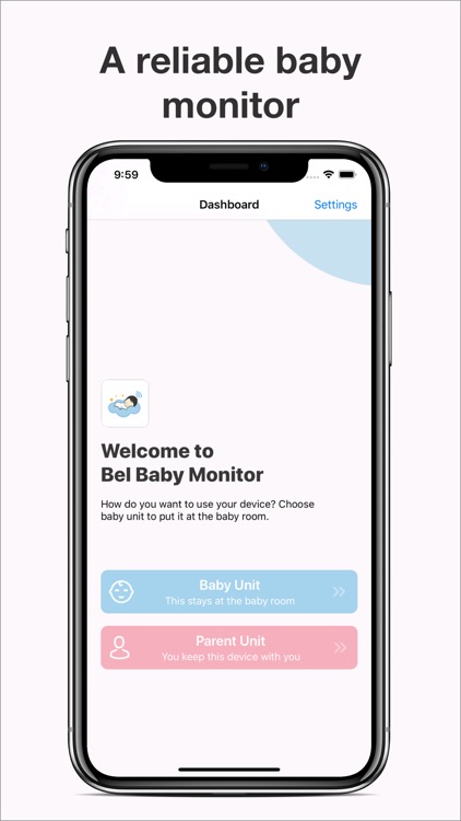 Babymonitor Bel - 3G baby app