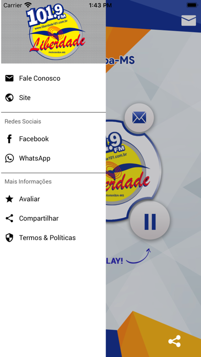 Rádio Liberdade de Paranaíba screenshot 2