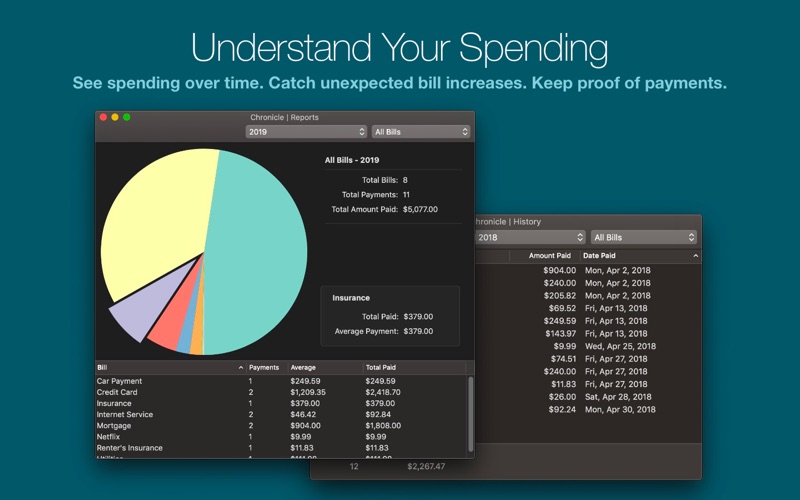 Chronicle Pro - Bills & Income