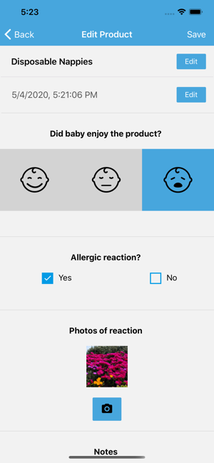 Baby Product & Allergy Tracker(圖4)-速報App