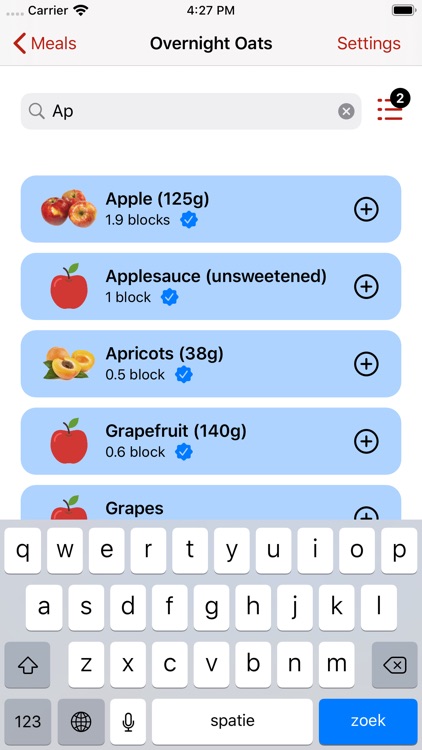 Zone Meal Planner screenshot-3
