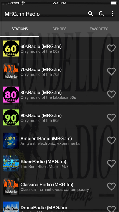 MRG.fm Radio App screenshot 2