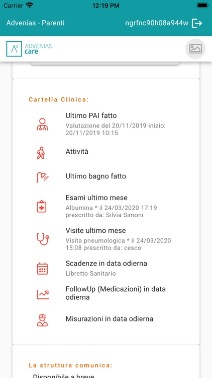 Advenias Care Portale Parenti screenshot-3