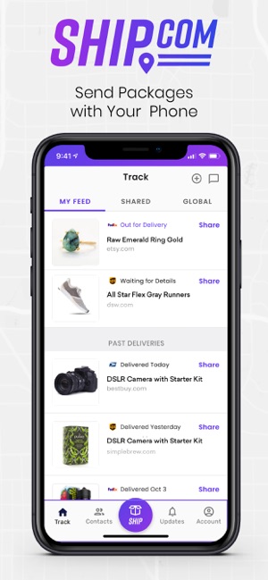 Ship.com: Auto Package Tracker