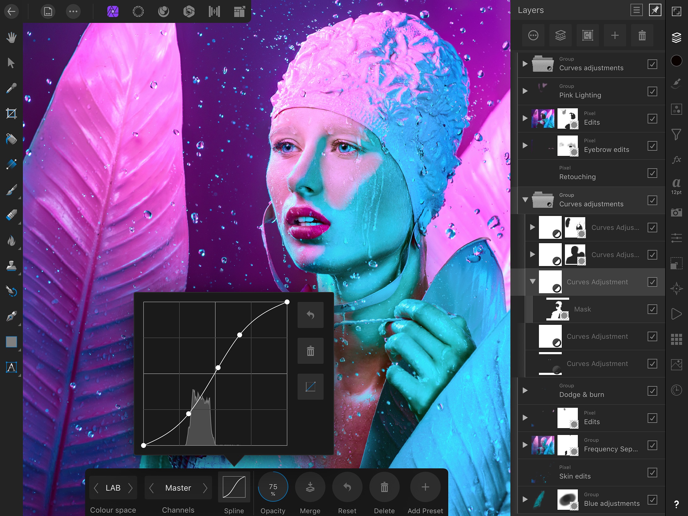 Screenshot do app Affinity Photo