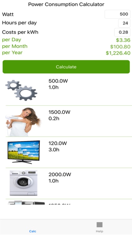 Power Consumption - Calculator