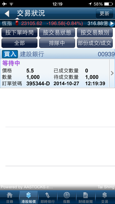 How to cancel & delete Tai Shing EZ-Trade (AAStocks) from iphone & ipad 4