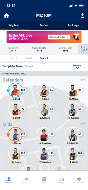 AFL Fantasy(圖2)-速報App