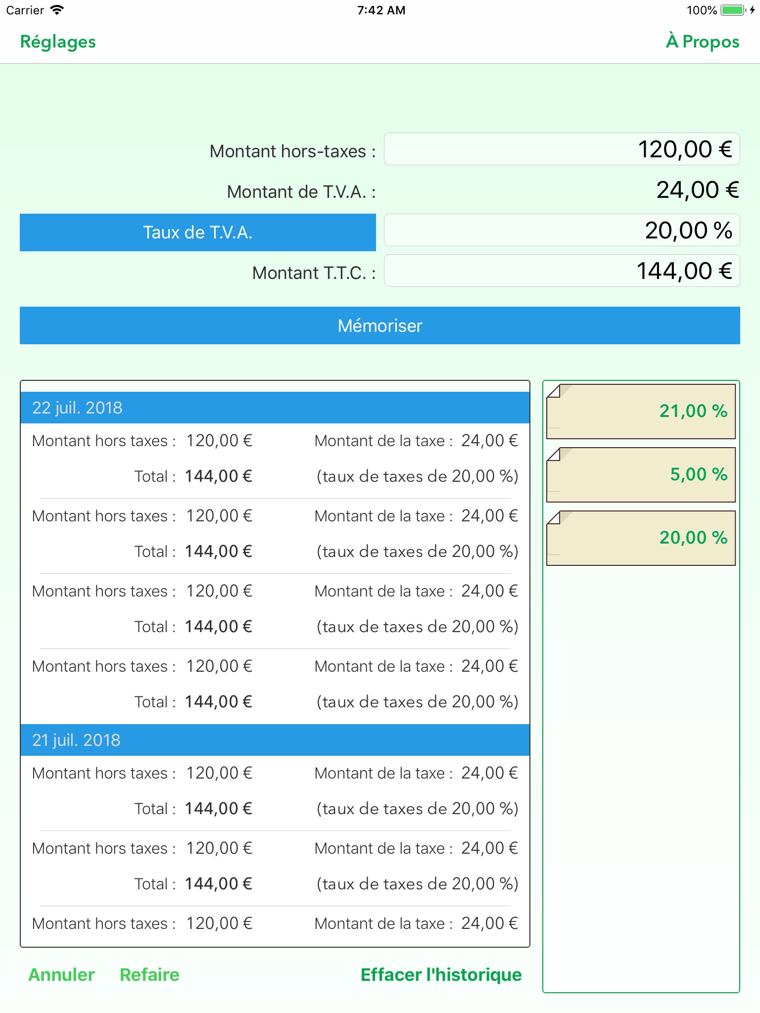 Calculator for VAT screenshot 2