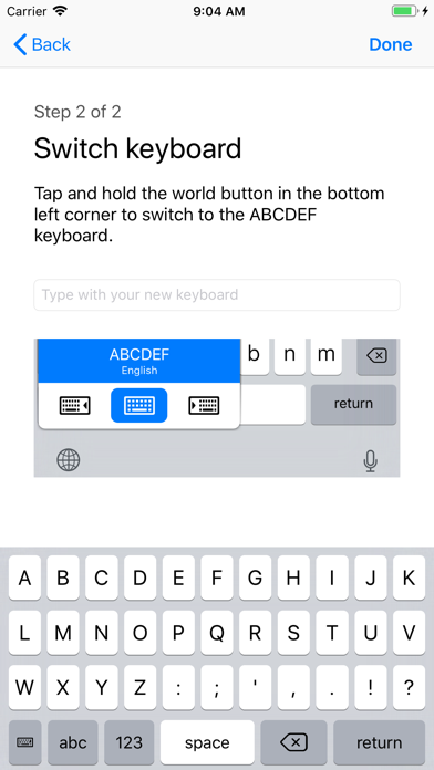 ABCDEF Keyboard: Custom layout screenshot 4