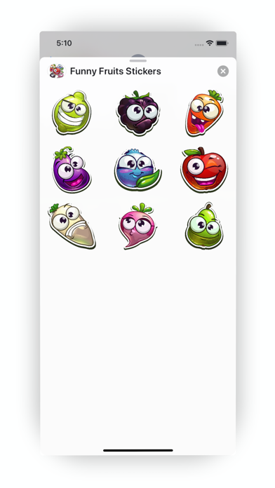 Funny Fruits Stickers screenshot 3