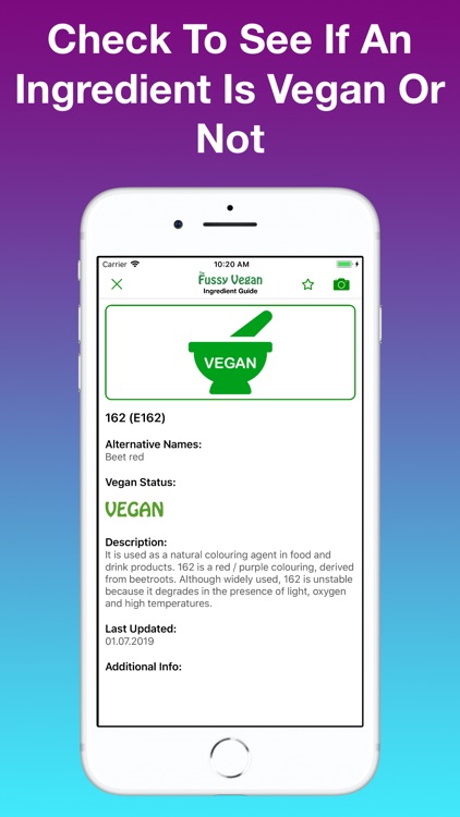 Fussy Vegan Ingredient Guide