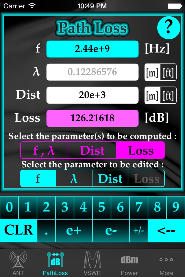 RF-CALC screenshot 3