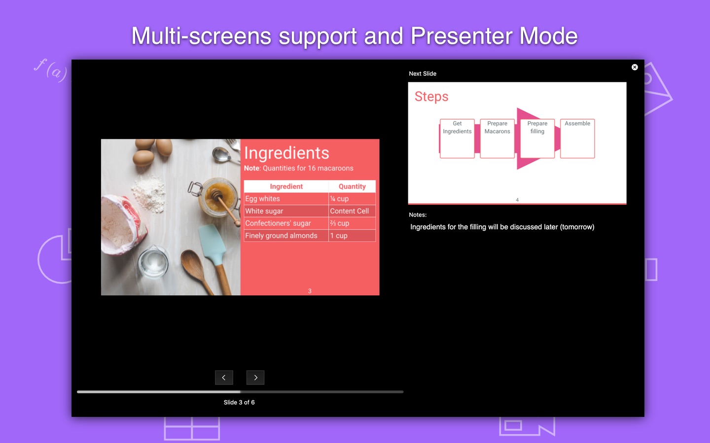 Screenshot do app Slideas- Markdown Presentation