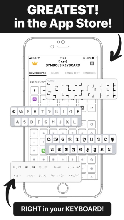 All Symbol Cursive Keyboard By Melonsoup