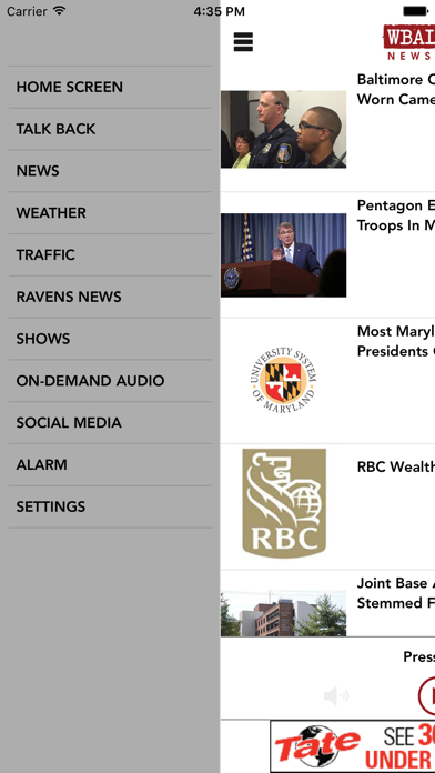 How to cancel & delete 1090 AM WBAL Radio from iphone & ipad 2