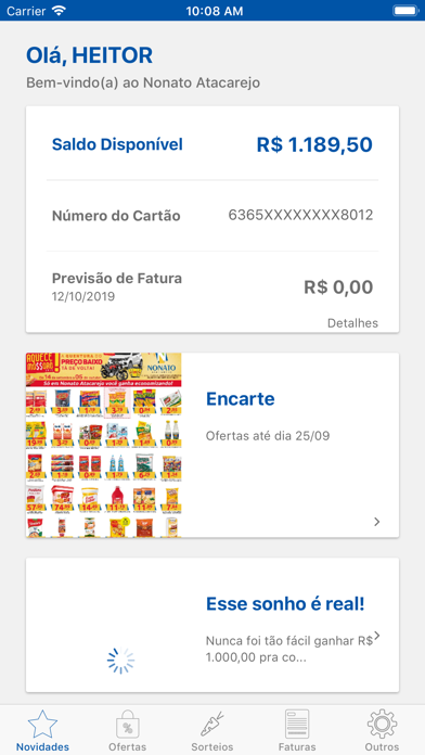 Cartão Supermercado Nonato screenshot 3