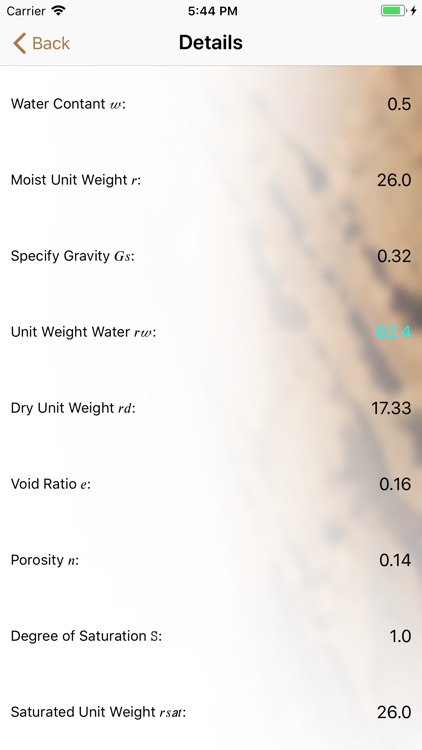 Weight Volume Relationship