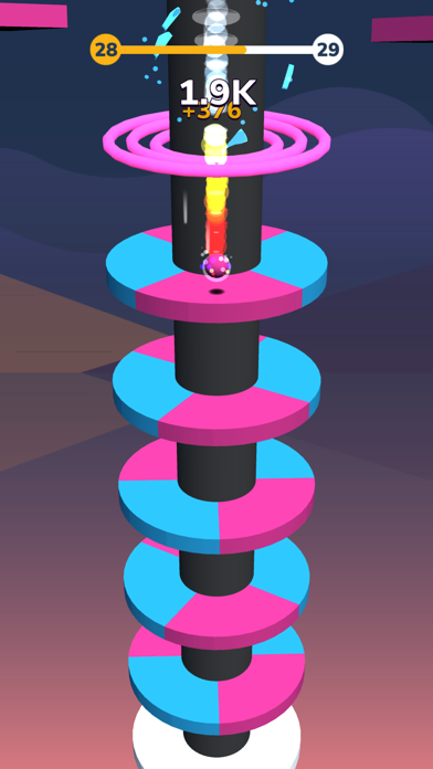 Color Crush - Helix Fall Screenshot 2