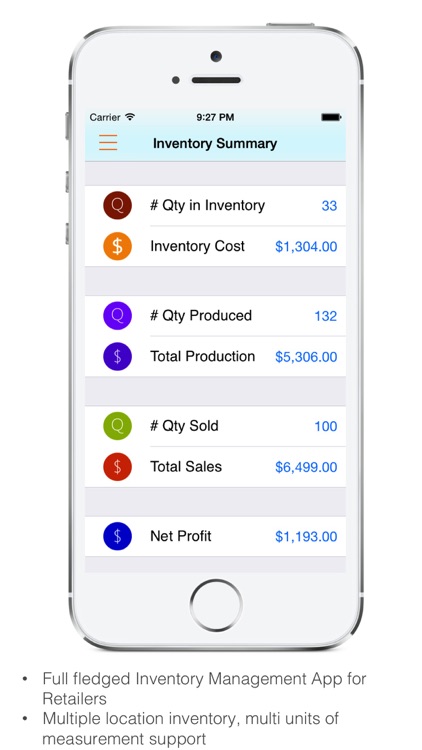 Goods Inventory for Factory