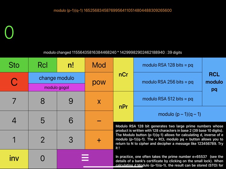 calcMod-RSA