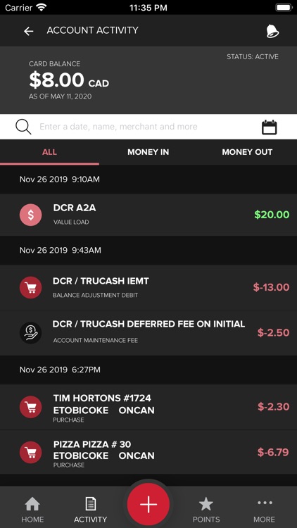 My Bookings TruCash Wallet